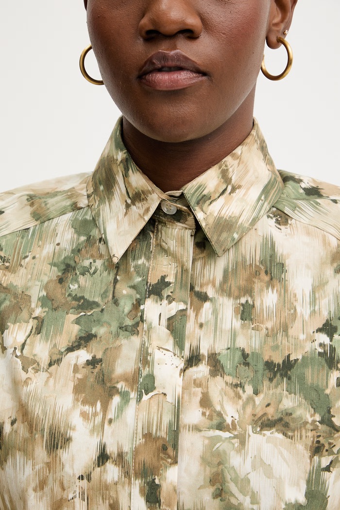 MM by Max Mara camicia in cotone PALLORE 2616111048600 verde