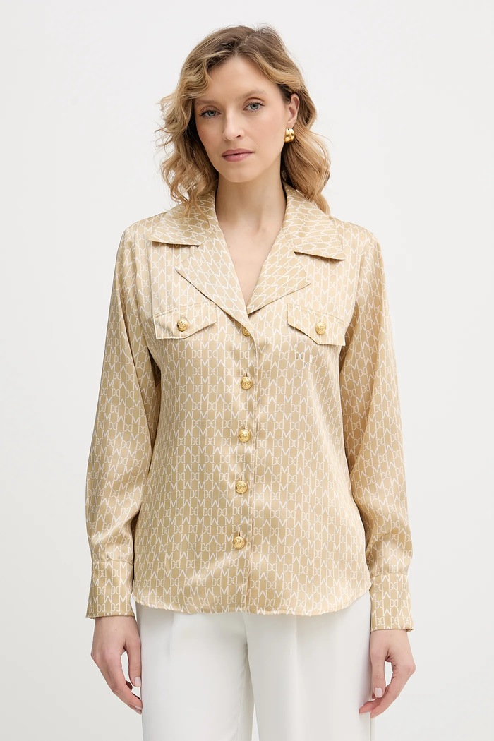 Košeľa Marciano by Guess ELIDA jemný vzor béžová 6RGH12.7435A