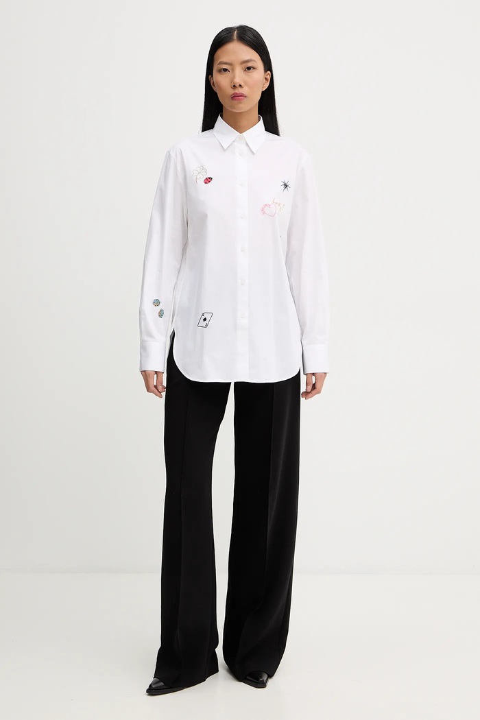 Πουκάμισο PS Paul Smith W2R.331BE.V21598 λευκό SS26
