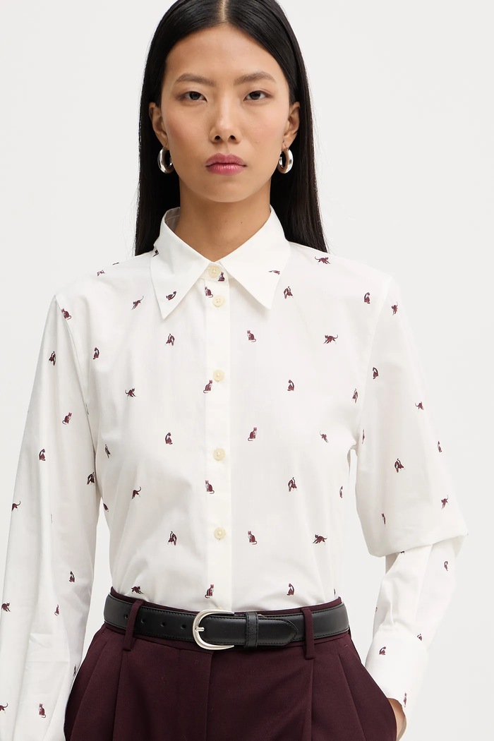 Βαμβακερό πουκάμισο PS Paul Smith μπεζ W2R.335B.V31397