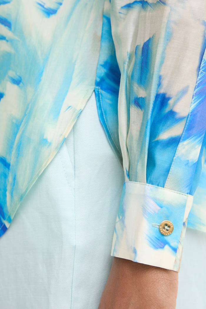 Marciano by Guess košulja za žene s lyocellom KAT plava G6GH20.W1986