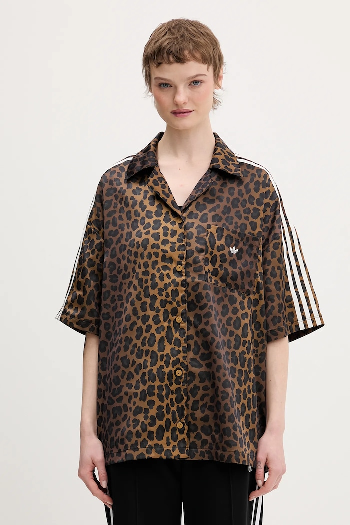 Рубашка adidas Originals casual коричневый KA2678