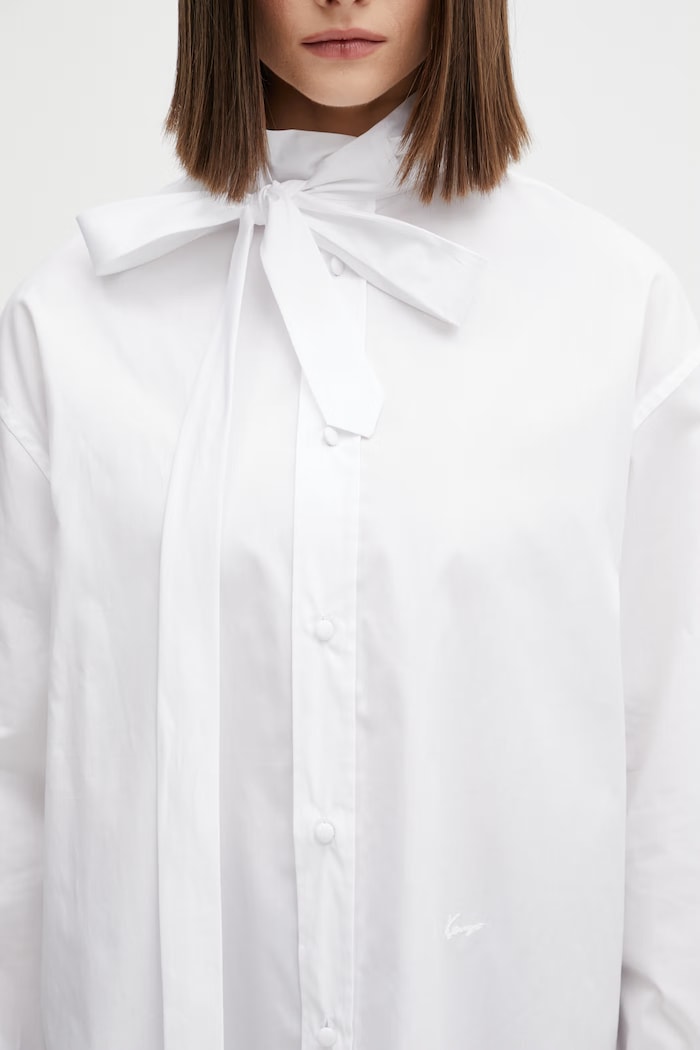 Kenzo cotton shirt white FG52CH2799LF