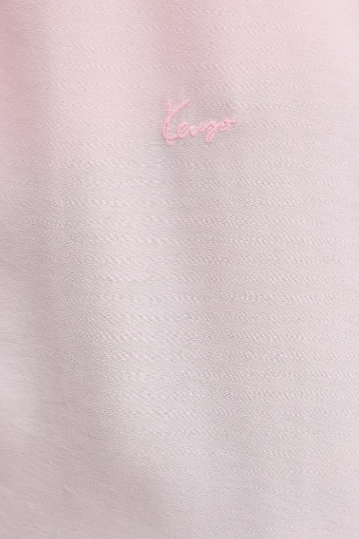 Kenzo košile dámská s příměsí hedvábí FG52CH2799KA růžová