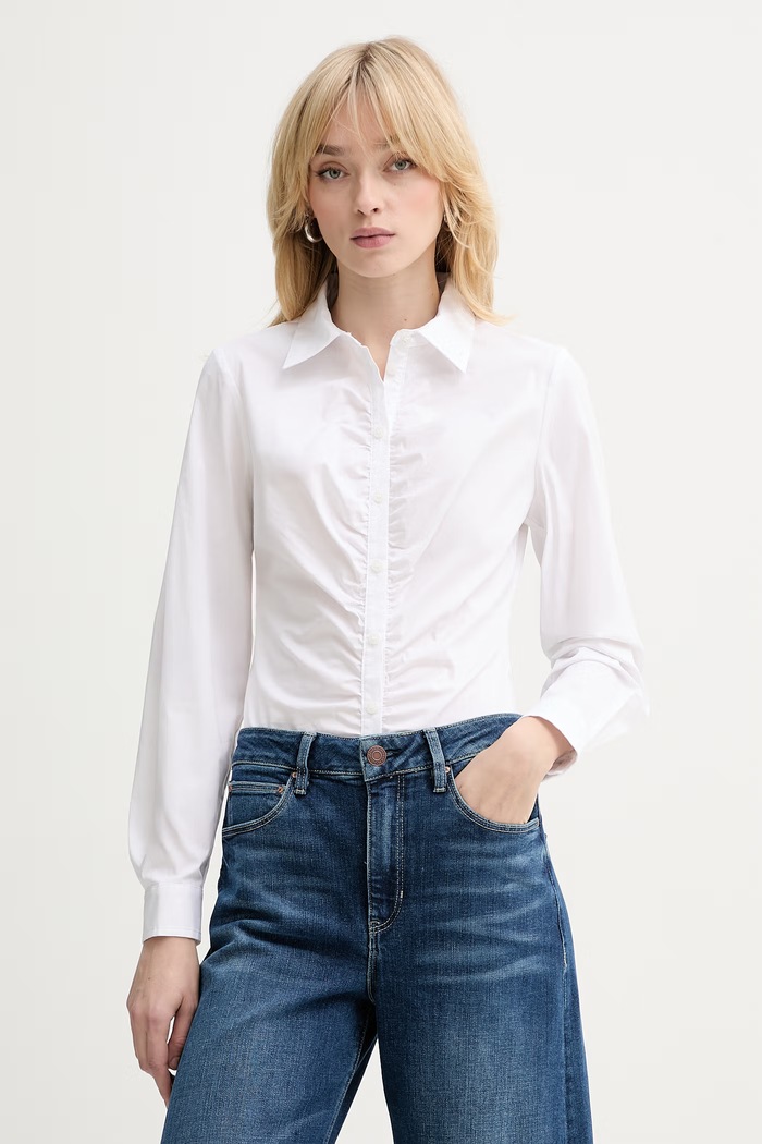 Guess camicia EMILY slim bianco W6RH85.W1LU1