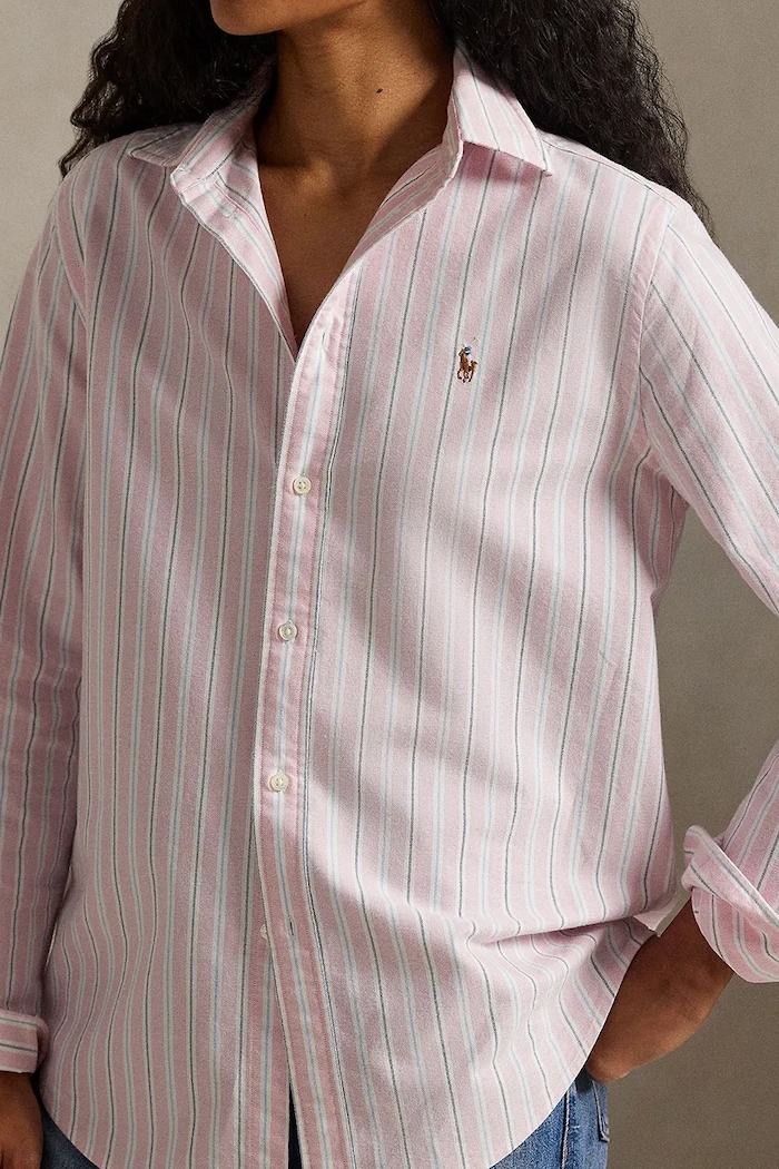 Бавовняна сорочка Polo Ralph Lauren рожевий 211970739