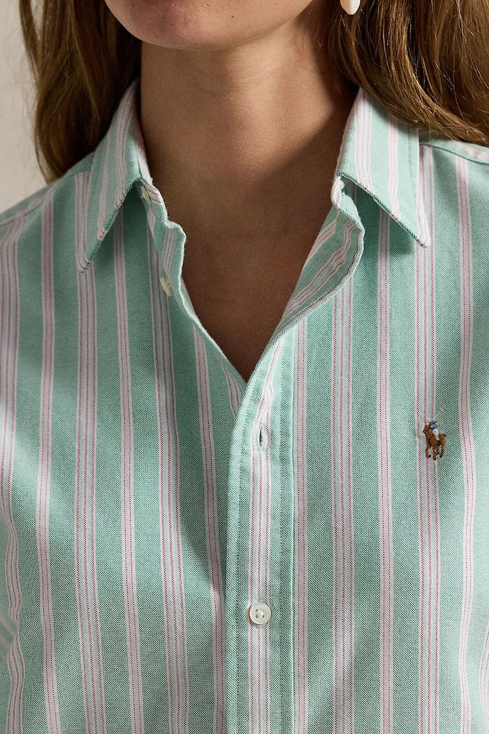 Bavlnená košeľa Polo Ralph Lauren tyrkysová 211970739