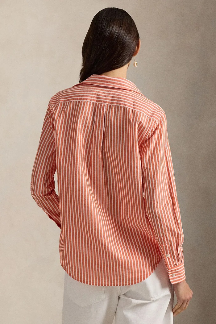 Сорочка з додаванням льону Polo Ralph Lauren 211971514 помаранчевий SS26