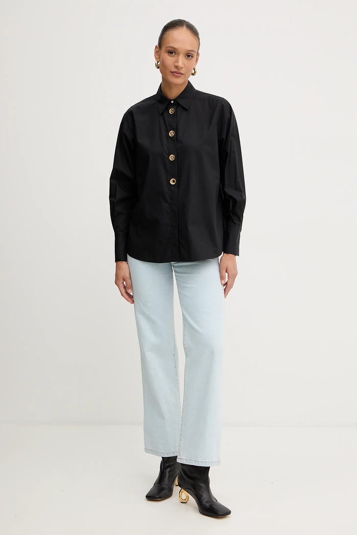 Karl Lagerfeld pamut ing B1W11012 fekete SS26