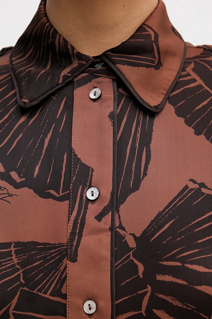 Karl Lagerfeld camicia B1W11009 marrone