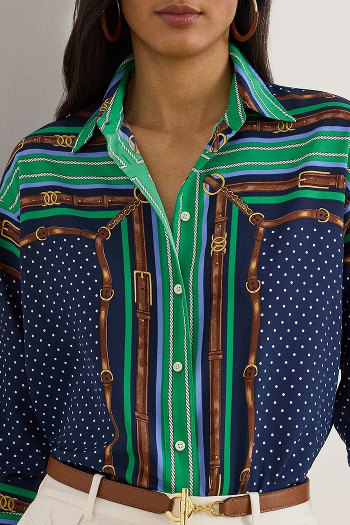 Lauren Ralph Lauren koszula niebieski 200P03687