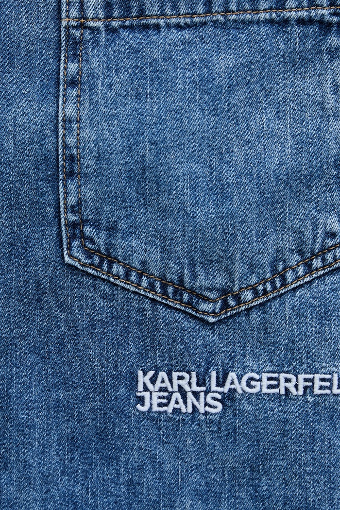Karl Lagerfeld Jeans koszula jeansowa B1W11021 niebieski