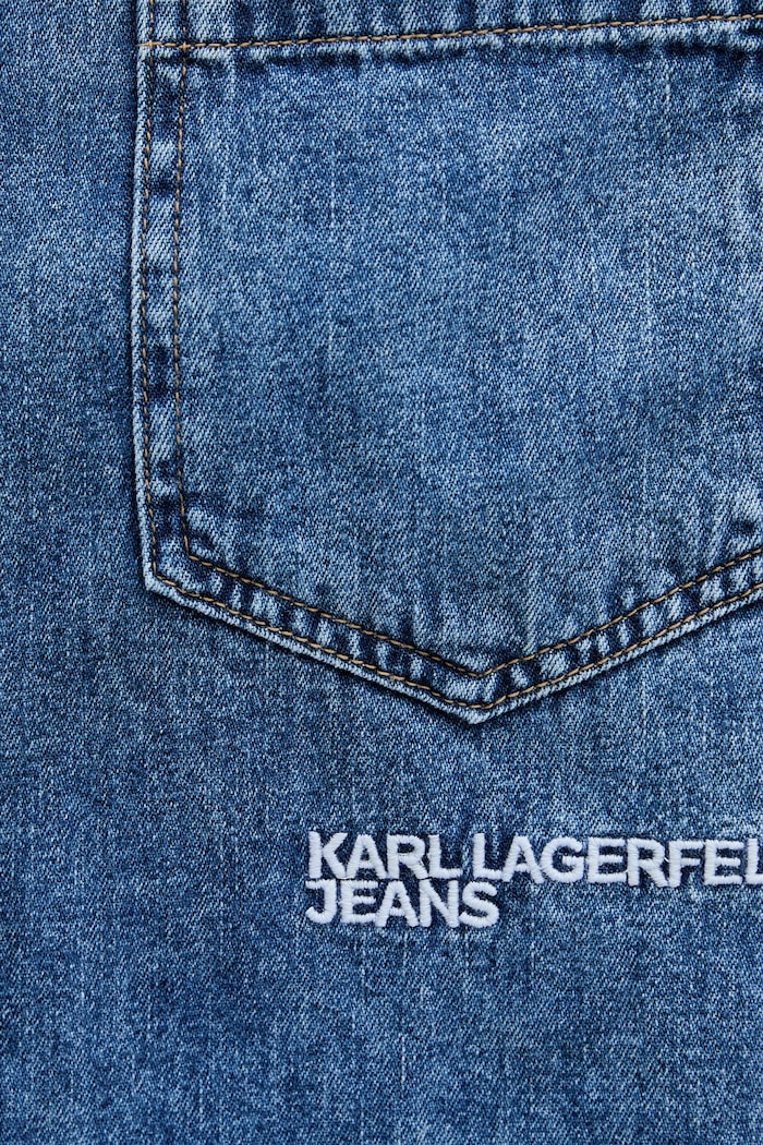 Karl Lagerfeld Jeans koszula jeansowa B1W11021 niebieski