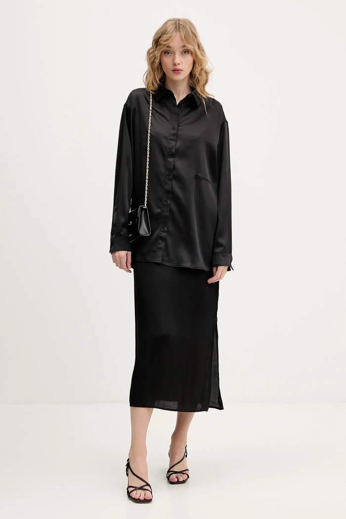 Košeľa Karl Lagerfeld Jeans B1W11038 čierna SS26