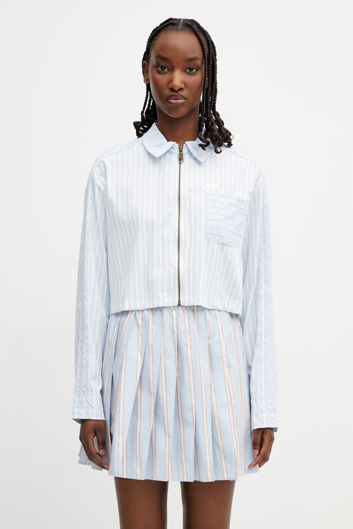 adidas Originals košeľa dámska modrá KC8870