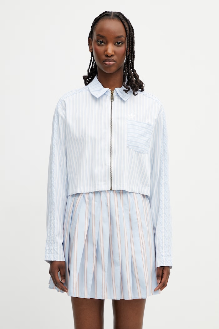 adidas Originals košeľa dámska modrá KC8870