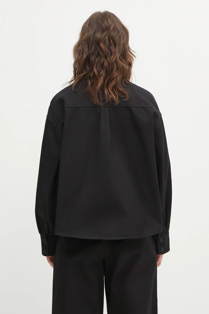 Odzież Carhartt WIP koszula bawełniana W Kelly Shirt Jac I036320.8902 czarny