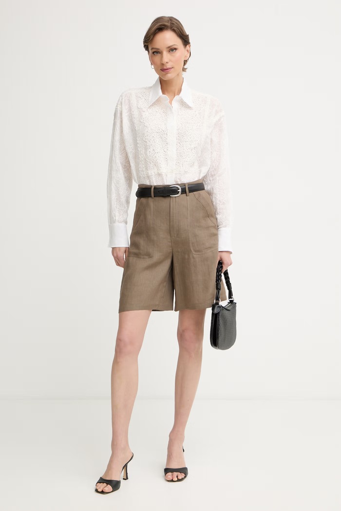 Ermanno Scervino LIFE koszula damska D484K703RXG biały SS26