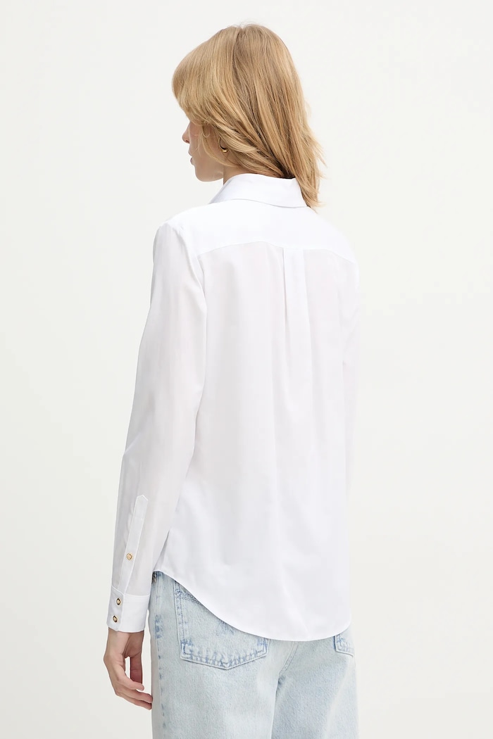 Ruházat Elisabetta Franchi pamut ing CA12561E2 fehér