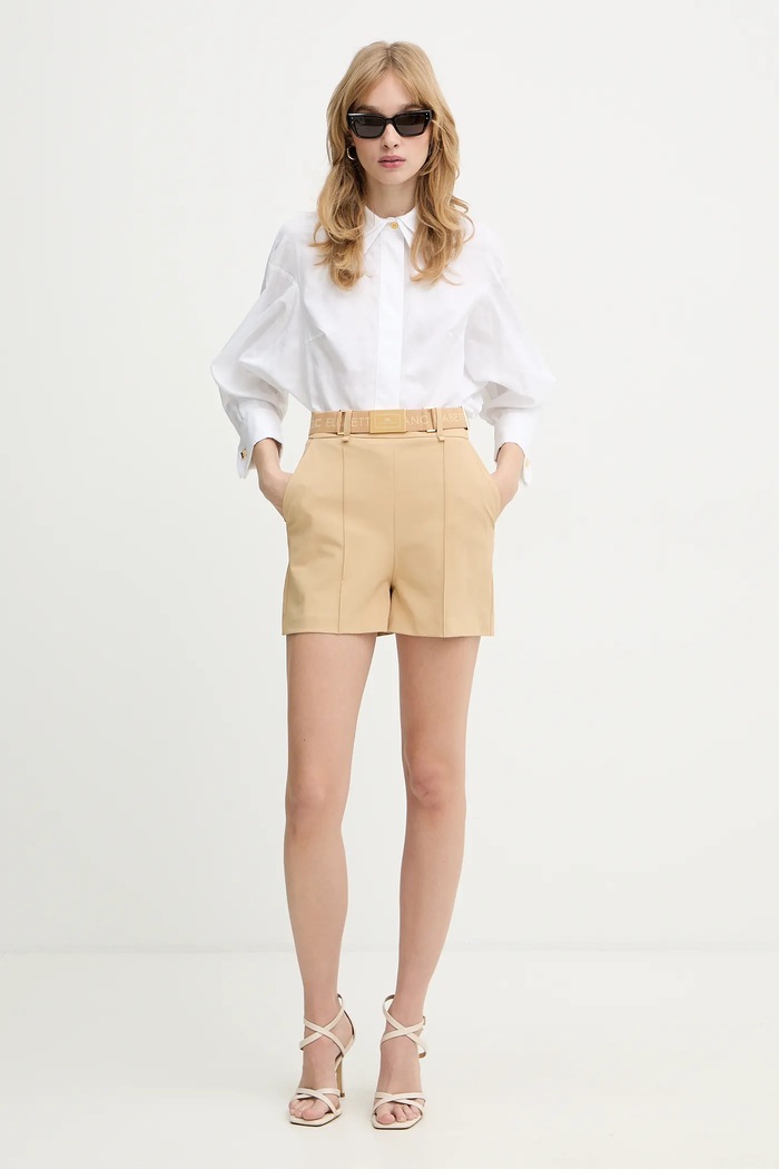 Elisabetta Franchi pamut ing CA14161E2 fehér SS26