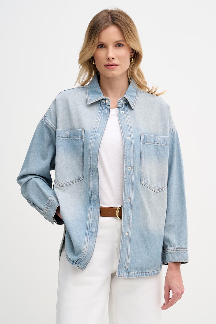 Mos Mosh srajca ženska denim modra 178520