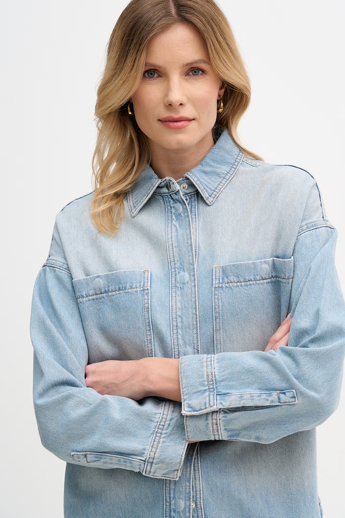 Mos Mosh srajca ženska denim modra 178520