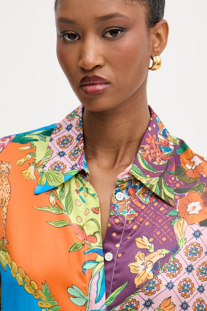 Liu Jo camicia da donna in viscosa multicolore WA6485.T471A