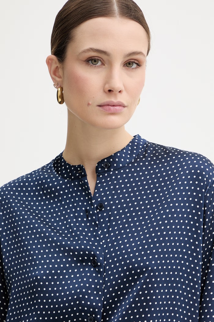 Košeľa MICHAEL Michael Kors tmavomodrá MR640XLK9Q