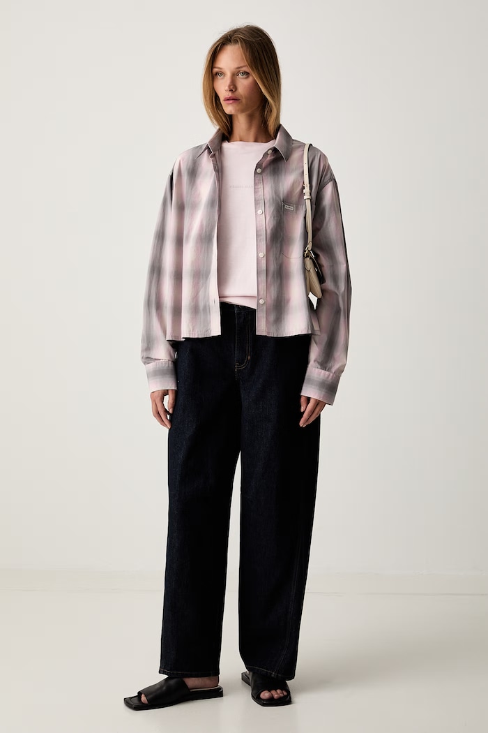 Guess Jeans рубашка для женщин из хлопка W6RH64.WH7Q1 серый SS26