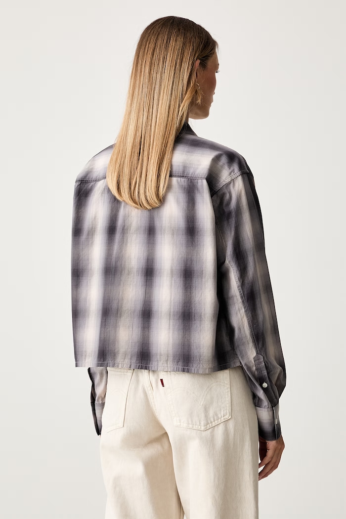 Odzież Guess Jeans koszula damska bawełniana W6RH64.WH7Q1 szary