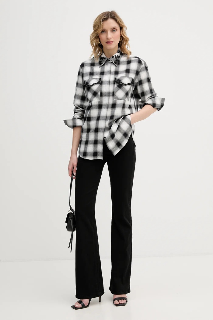 IBlues camicia in cotone VELETTA 2617111031200 nero SS26