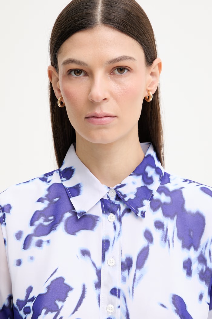 Calvin Klein camicia da donna blu LV044F123G