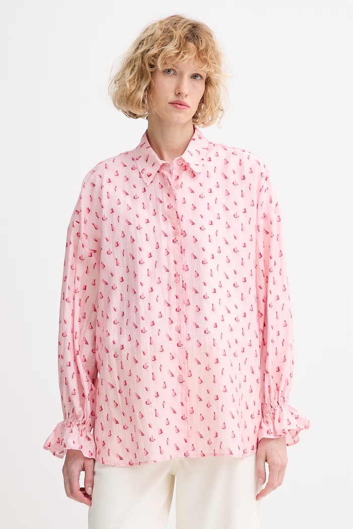 American Vintage cămașă pentru femei roz ZIV06C