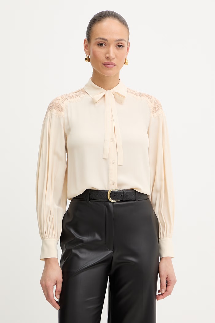 Twinset cămașă lung bej 261TP2591