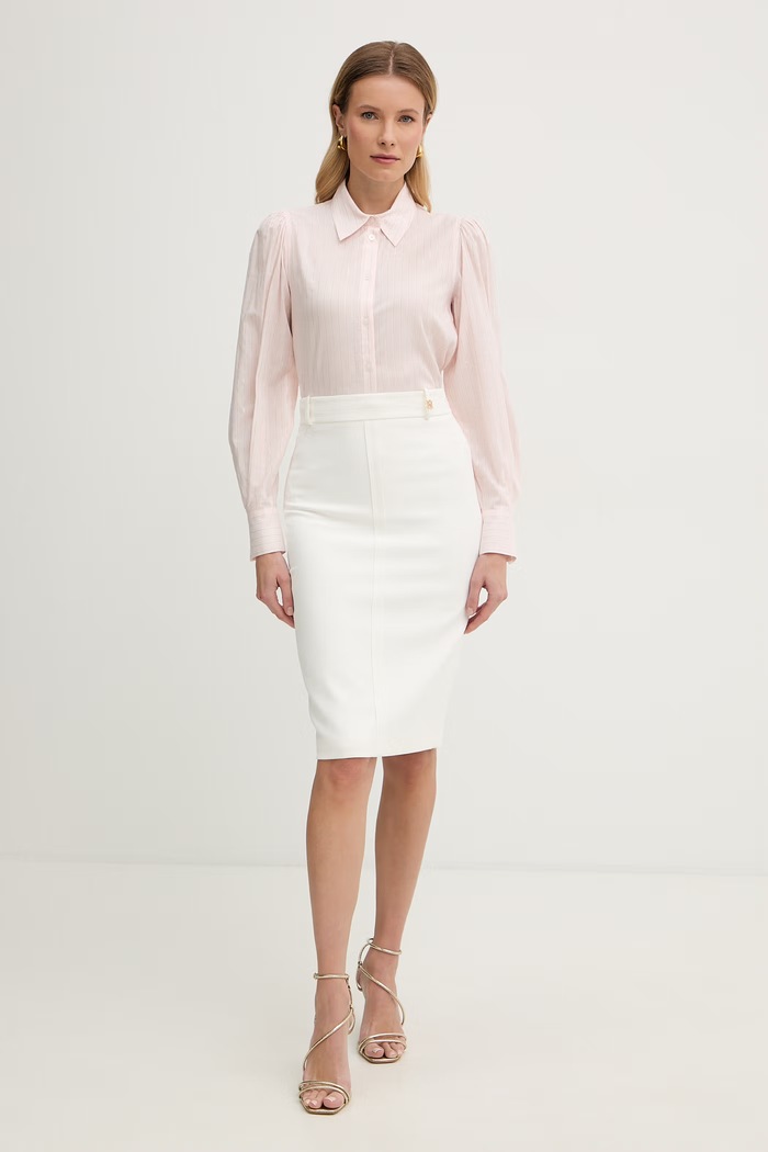 Twinset dámska košeľa s bavlnou 261TE2081 ružová SS26