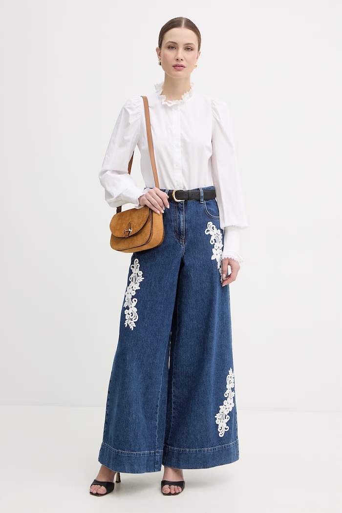 Bavlnená košeľa Twinset 261TP2261 biela SS26