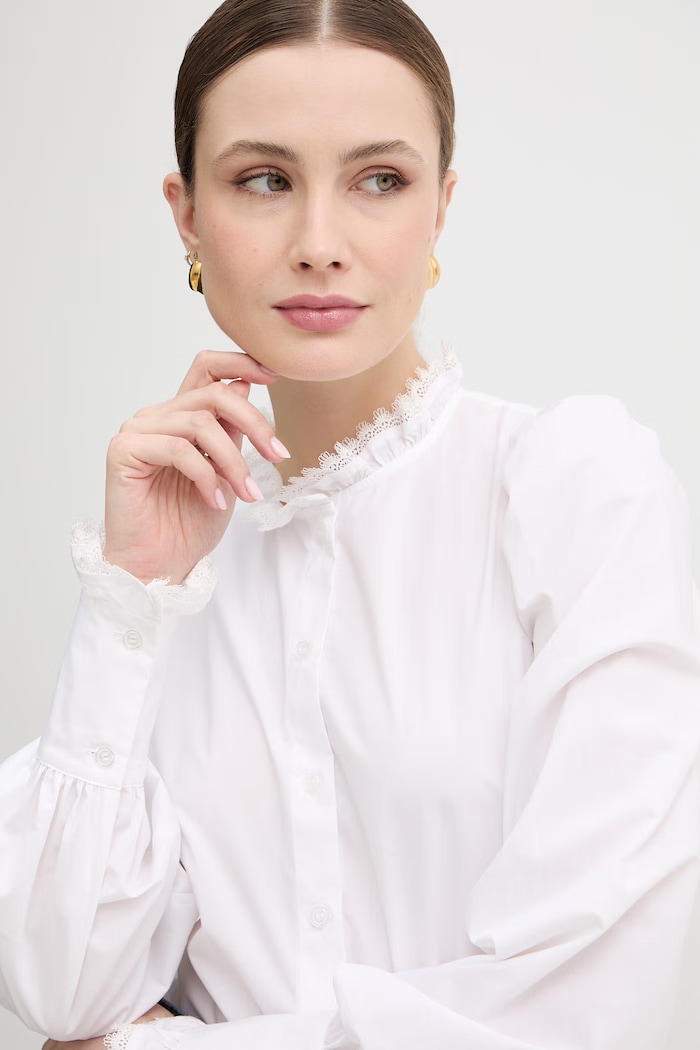 Bavlnená košeľa Twinset biela 261TP2261