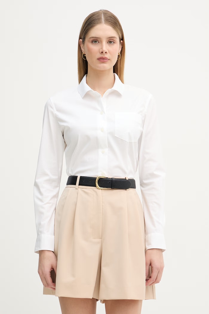 Lacoste πουκάμισο γυναικείο λευκό CF1152