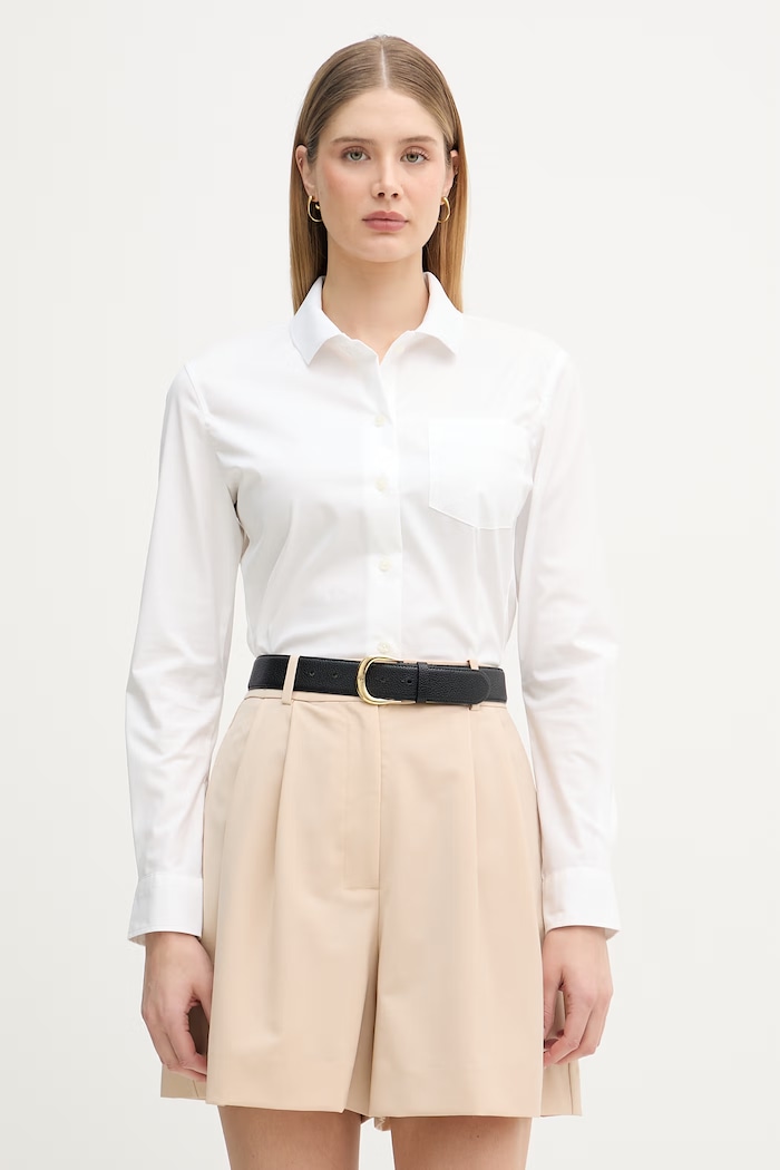 Lacoste πουκάμισο γυναικείο λευκό CF1152