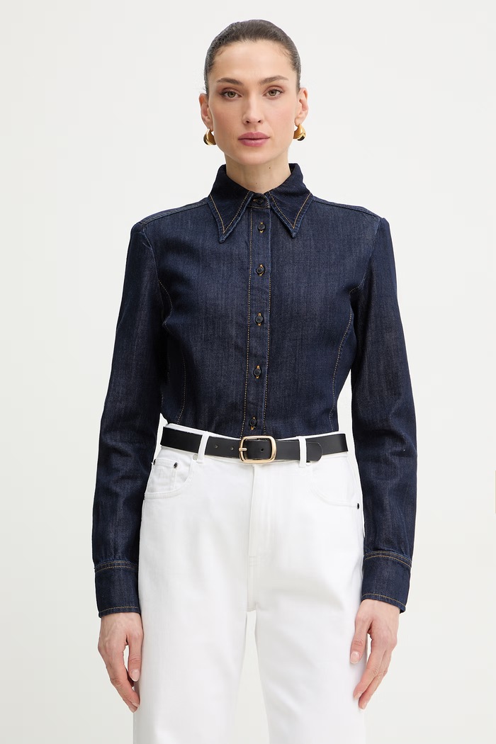 Trussardi сорочка жіноча джинсова темно-синій 5179A200692N