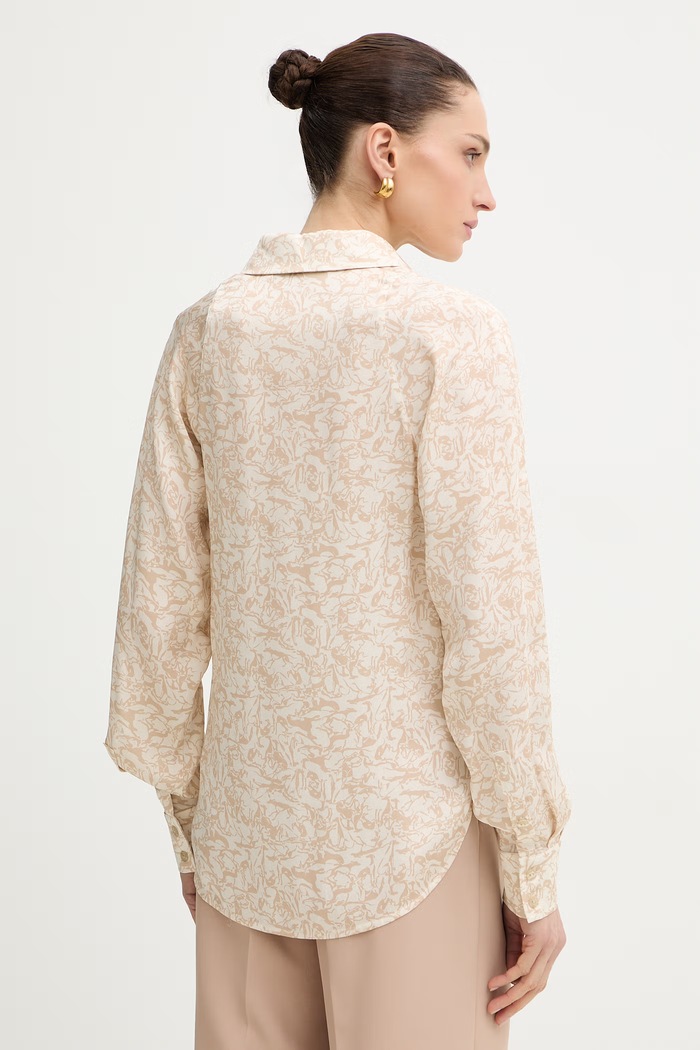 Îmbrăcăminte Trussardi cămașă femei din vâscoză 5187A000697N bej