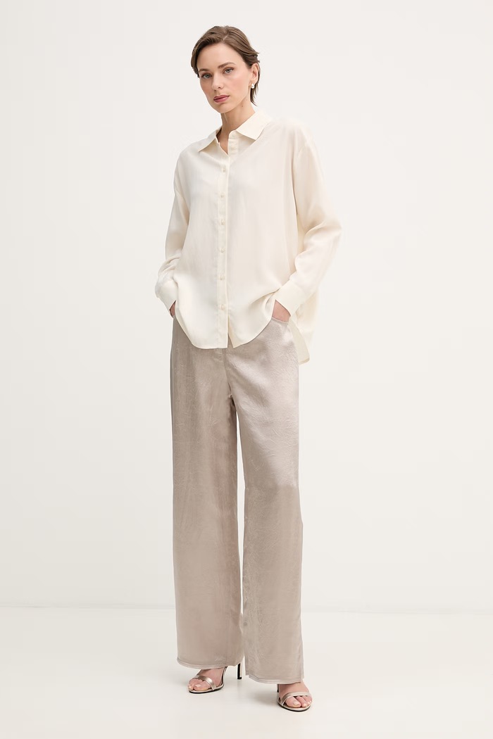 Sisley риза дамска лиоселова 51MRLQ07F бежов SS26