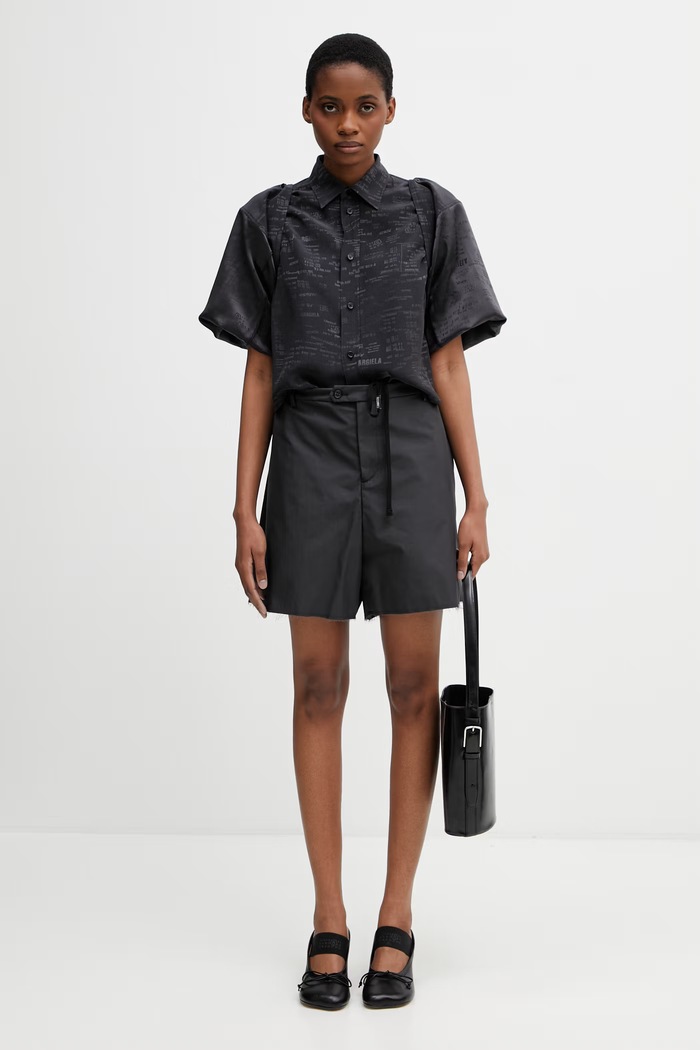 MM6 Maison Margiela košeľa dámska s viskózou S52DT0044.M35737.002J
