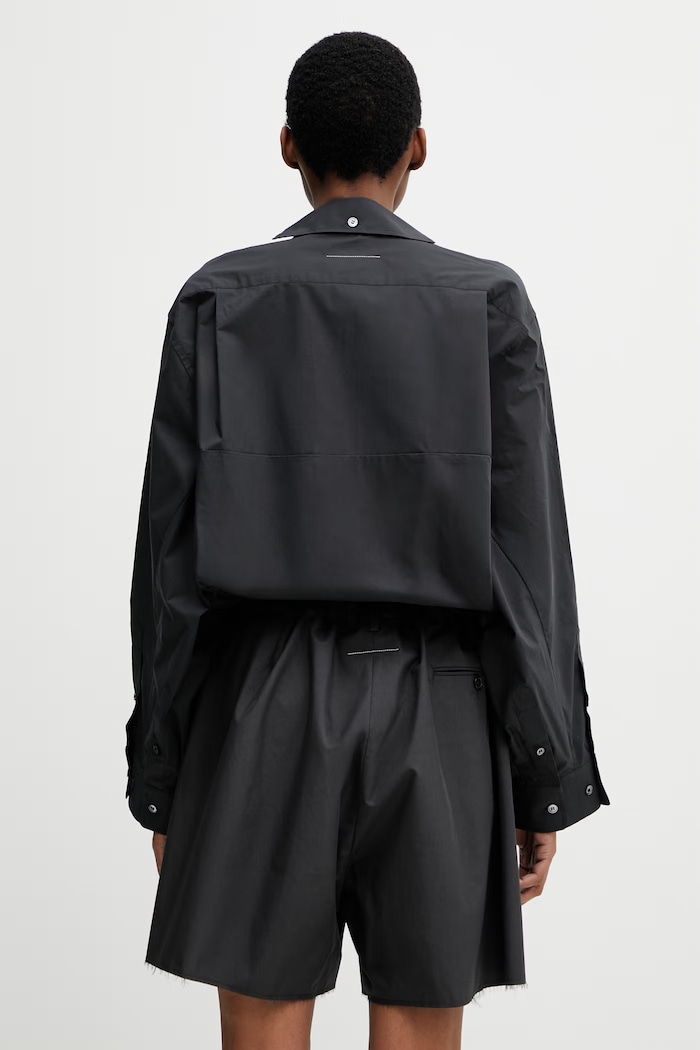 MM6 Maison Margiela košile bavlněná dámská černá S52DT0058.M35256.899
