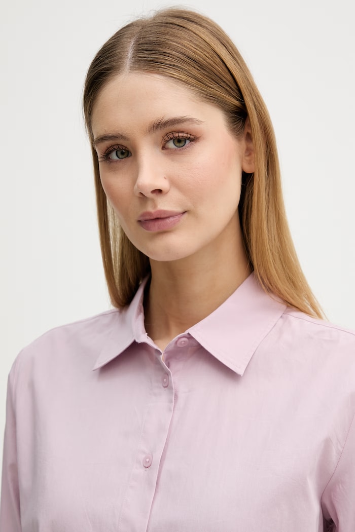 United Colors of Benetton košeľa dámska bavlnená ružová 5HAXDQ0D8