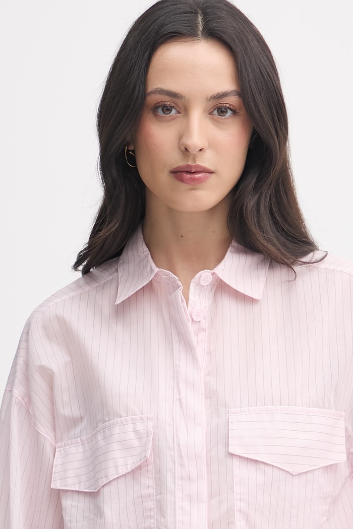 United Colors of Benetton koszula damska z bawełną różowy 5V0FDQ0DP