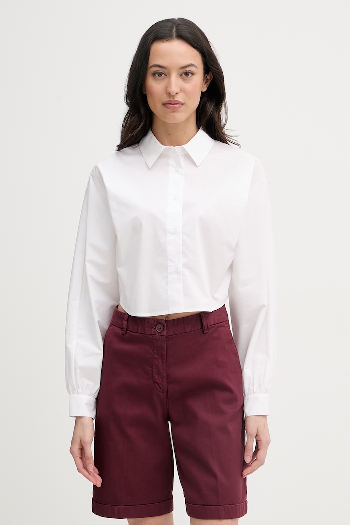 United Colors of Benetton koszula damska bawełniana biały 54K3DQ0E4