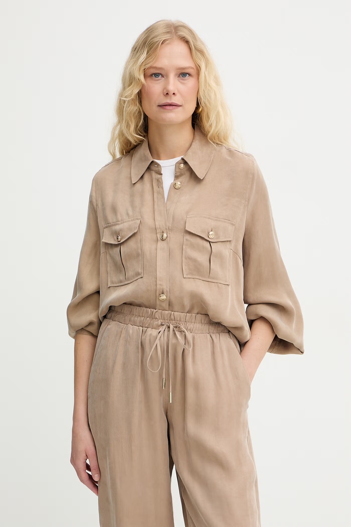 Guess dámska košeľa s viskózou DALIA béžová W6GH22.W1789