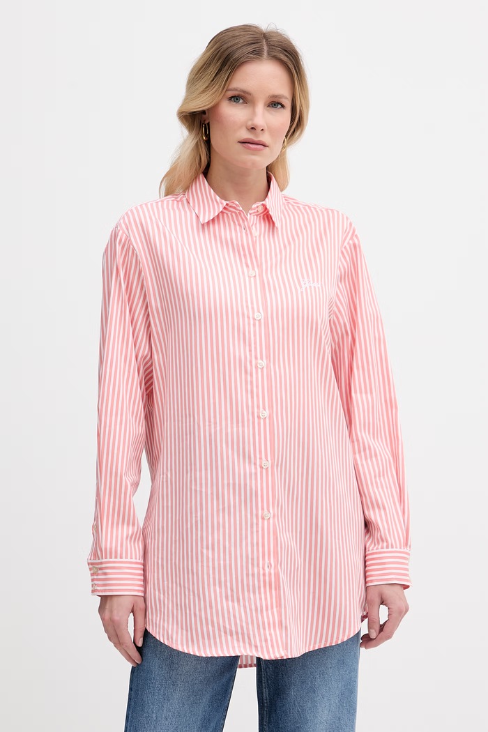 Guess košile dámská bavlněná TECLA oranžová W6GH39.W1849
