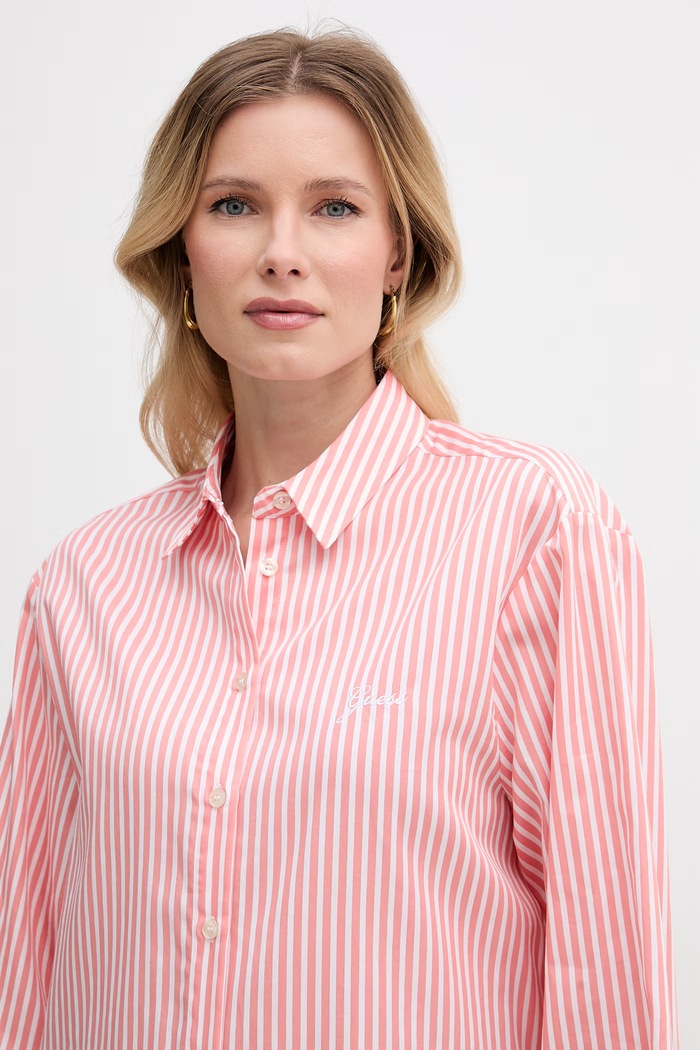 Guess košile dámská bavlněná TECLA oranžová W6GH39.W1849